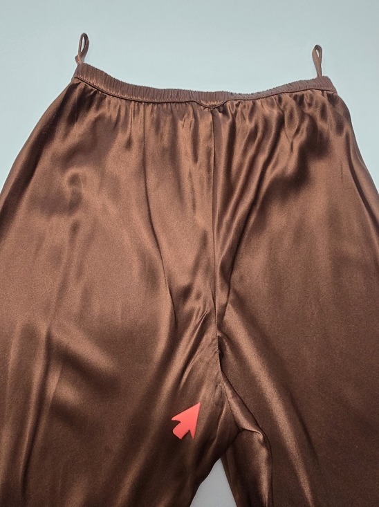 Silk Laundry Brown Bias Cut Pants Size XS - Picture 12 of 15